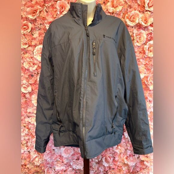 Free Country (XL) Grey Zip Up Jacket Coat - Picture 1 of 9
